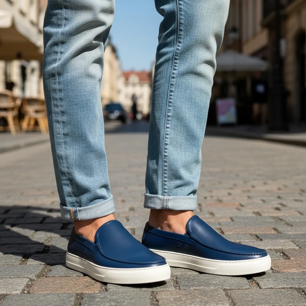 Salvatore Ferragamo Men's Fury 2 Synthetic Loafers/Boat Shoes Size 9 - Picture 1 of 16